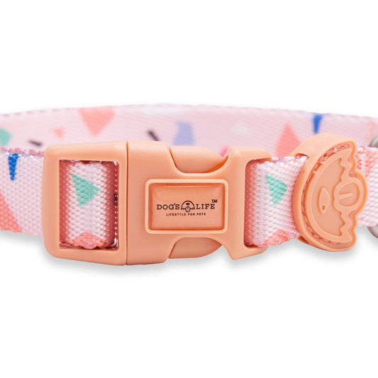 Dogs life designer collar Tarrazo pinkL
