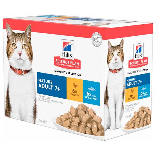 Hills science plan mature adult chicken and ocean fish 12x 85g