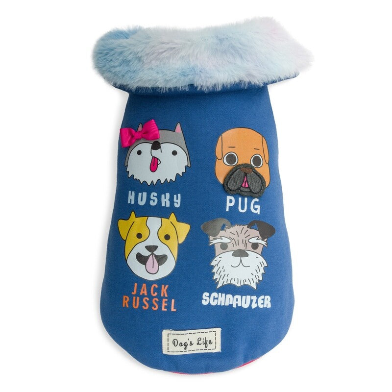 Dogs life Jersey sit for snacks blue s