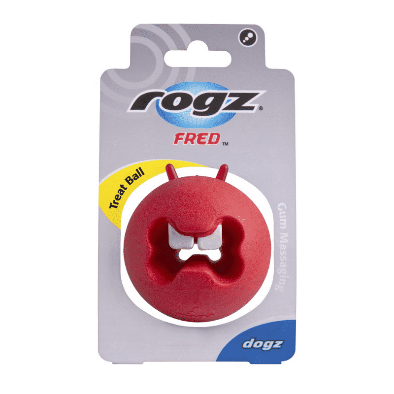 Rogz Fred Treat Ball red Medium
