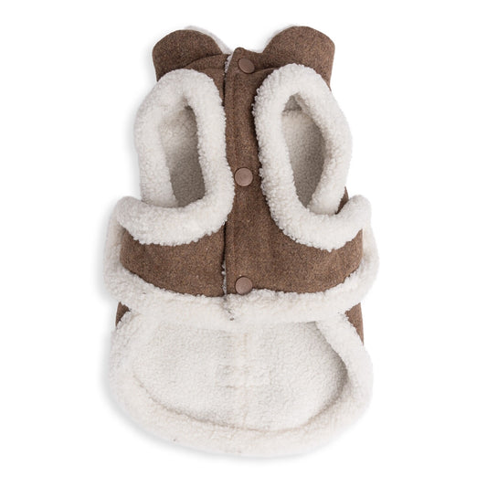 Dogs life wool winter jacket brown M