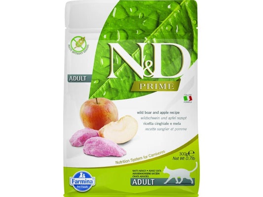 N&D Prime Cat Boar & Apple Adult 300g