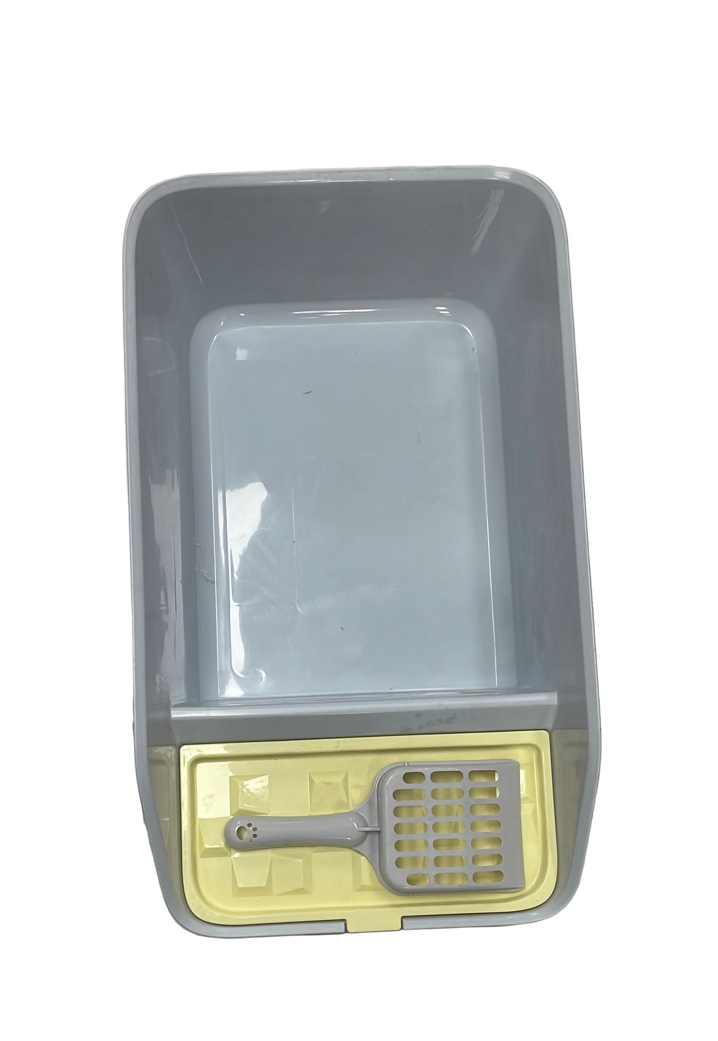 Cat litter box with scoop holder