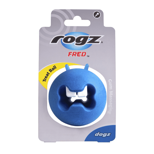 Rogz Fred Treat Ball Medium blue