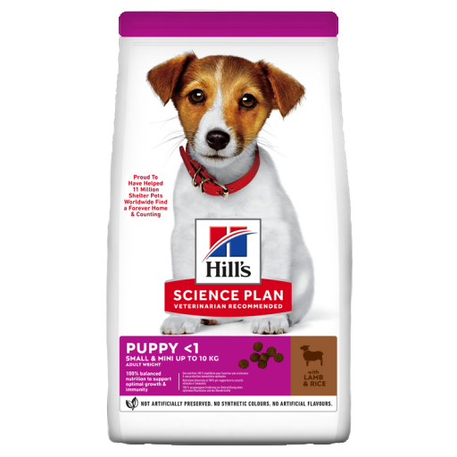 Hills science plan small and mini puppy lamb 6kg