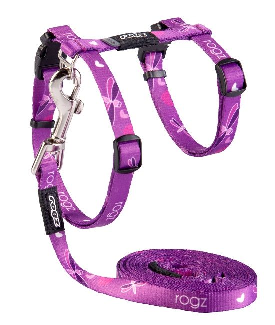 Rogz cat harness kiddycat purple s