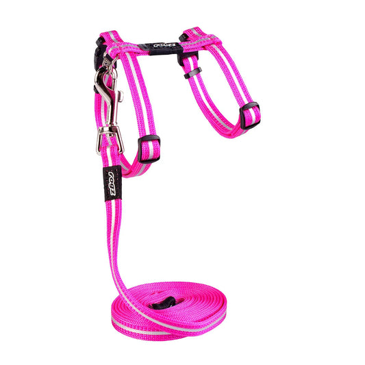 Rogz cat harness alleycat pink xs