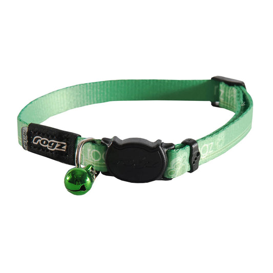 Rogz cat collar kiddycat small green