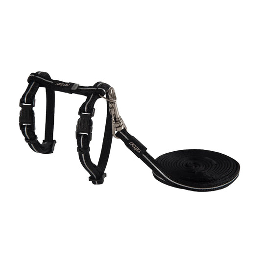 Rogz cat harness alleycat black xs
