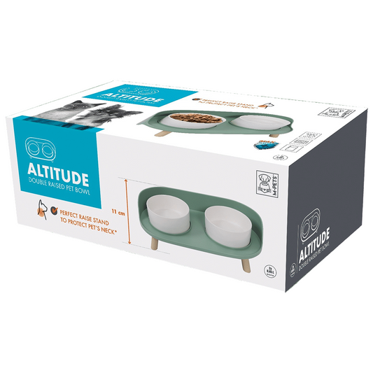 M-pets Double bowl feeder