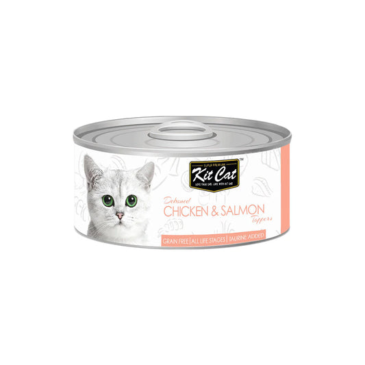 Kit Cat Deboned Chicken & Salmon Aspic 80g Cat Food