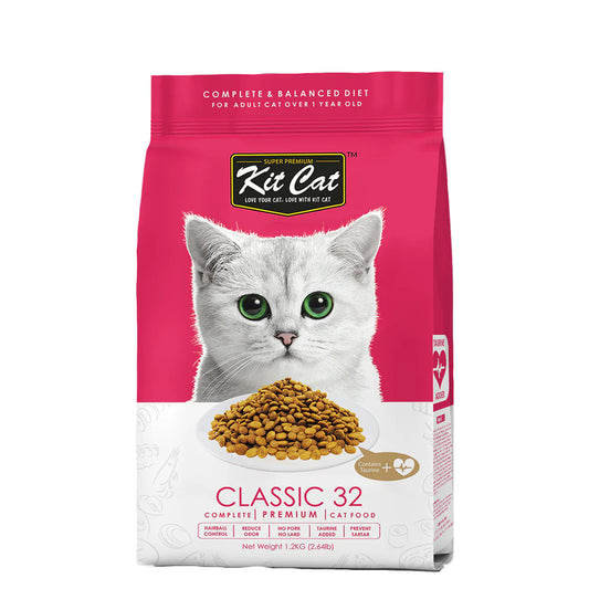 Kit Cat Classic 32 Adult Cat Food 1.2kg