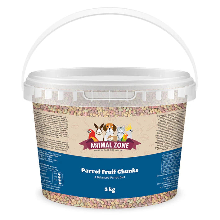 ANIMAL ZONE PARROT FRUIT CHUNKS 3kg