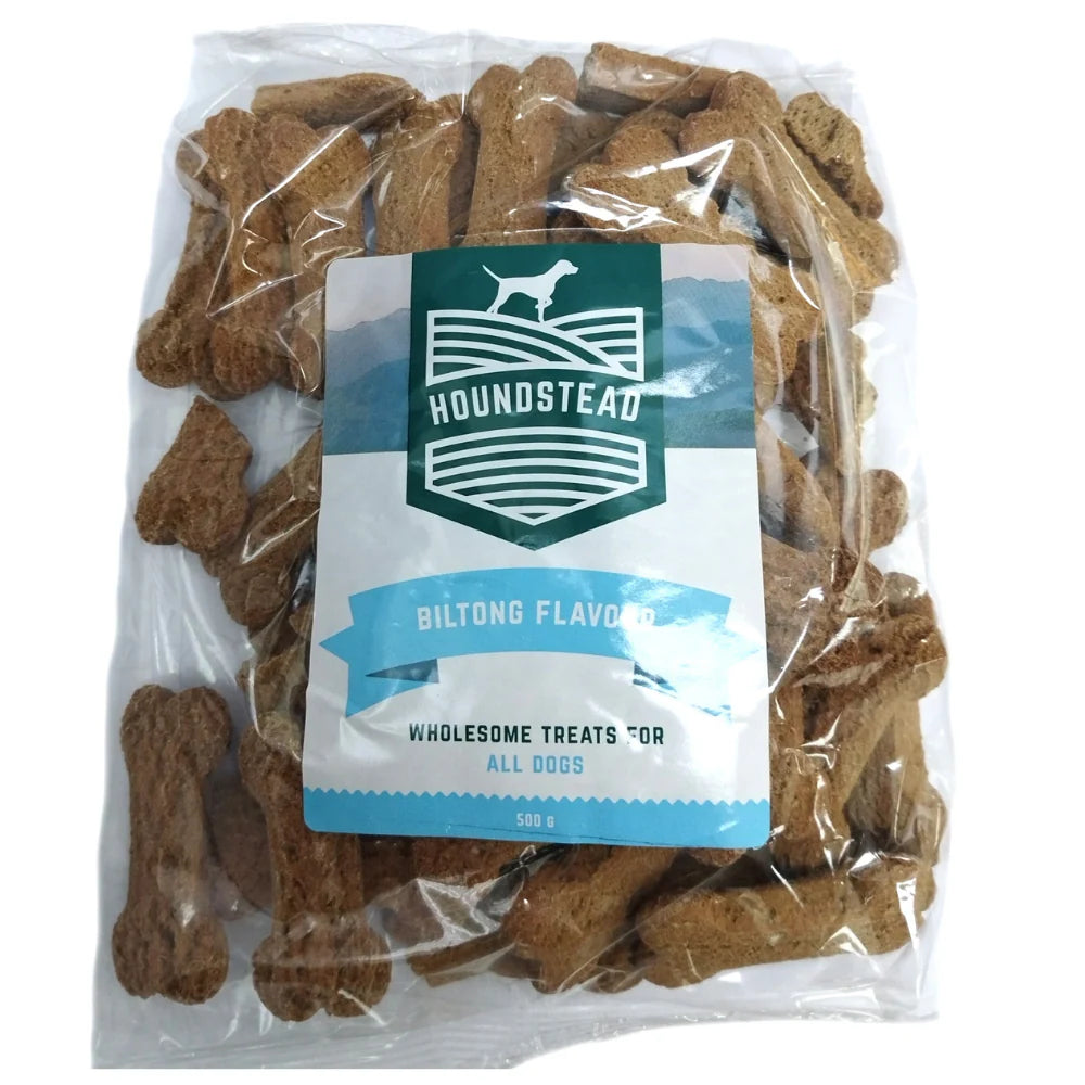 Houndstead Biscuit Biltong 500g Bag