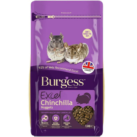 Burgess chinchilla food 1.5kg