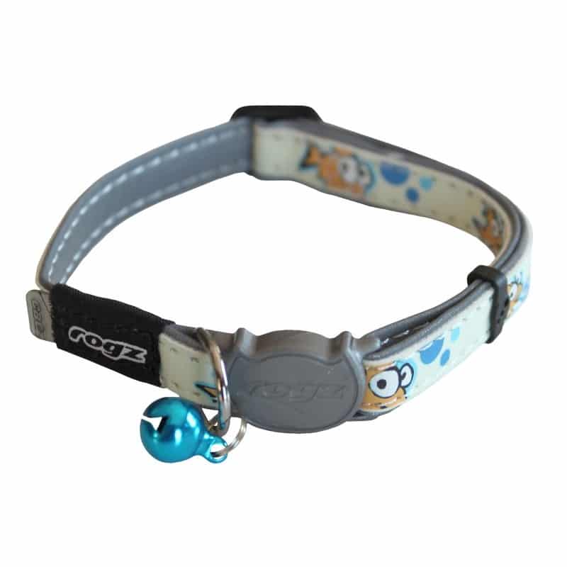 Rogz cat collar glowcat small gold fish