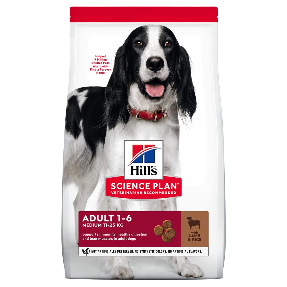 Hill's Science Plan Lamb & Rice Adult Medium Breed Dog Food 2.5kg