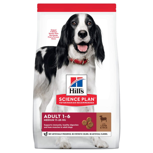 Hill's Science Plan Lamb & Rice Adult Medium Breed Dog Food 2.5kg