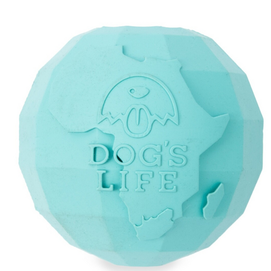Dogs Life Small Rubber Ball Turquoise S