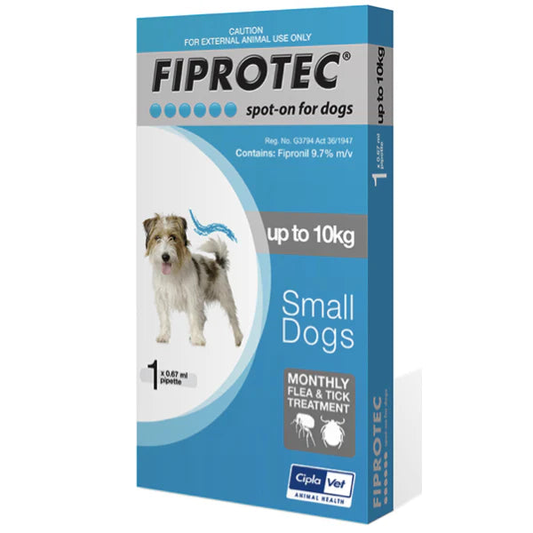 FIPROTEC DOG 1-10KG BLUE (SINGLE)