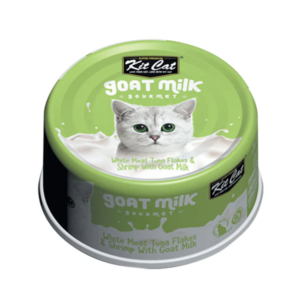 Kit Cat White Meat Tuna Flakes & Shrimp with Goat's Milk 70g Cat Food
