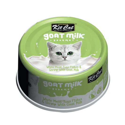 Kit Cat White Meat Tuna Flakes & Shrimp with Goat's Milk 70g Cat Food