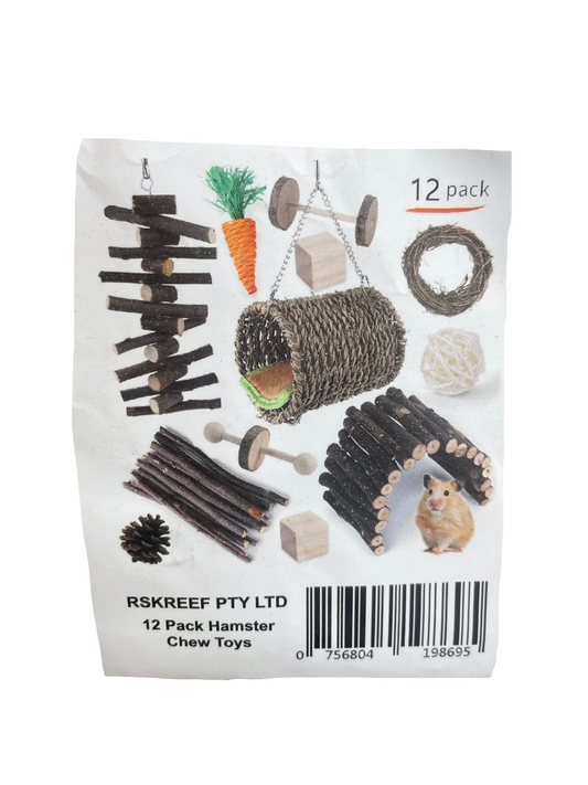 12pc hamster chew set