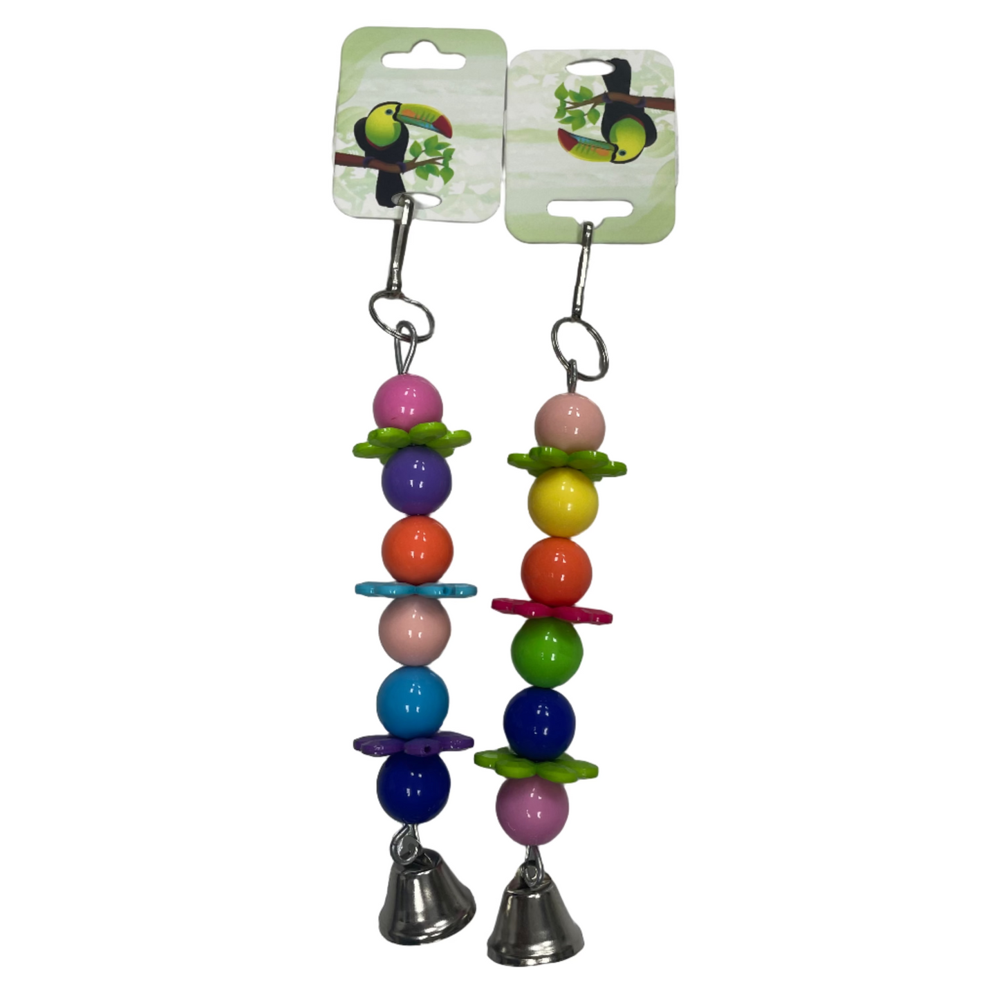 Bird toy flower with colour ball