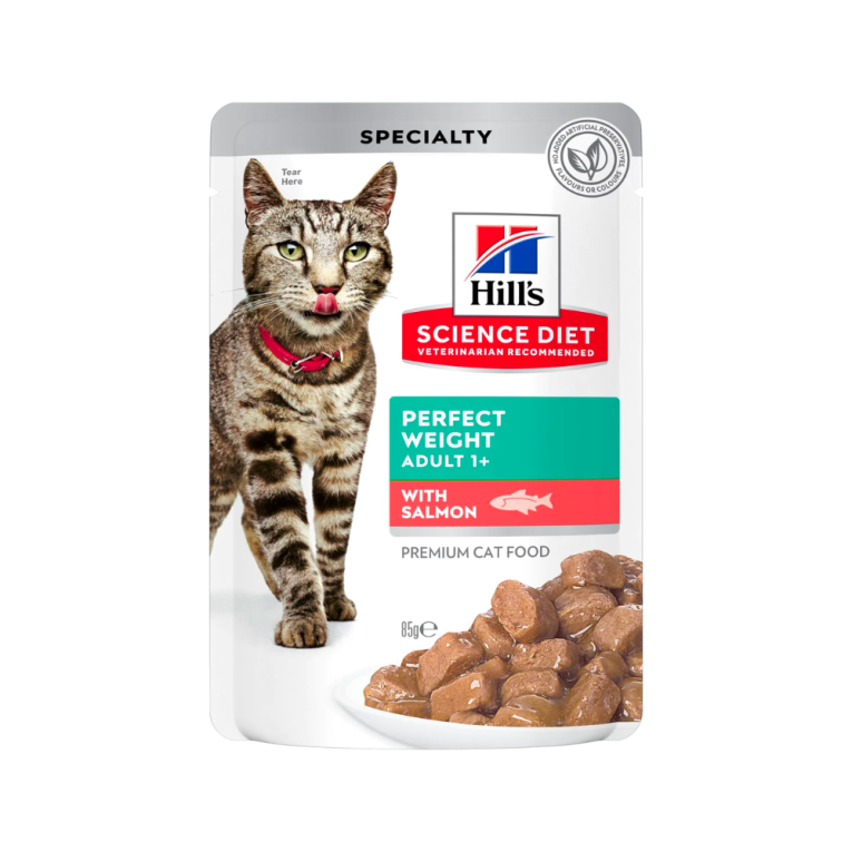 Hills science plan perfect weight wet food with salmon 85g