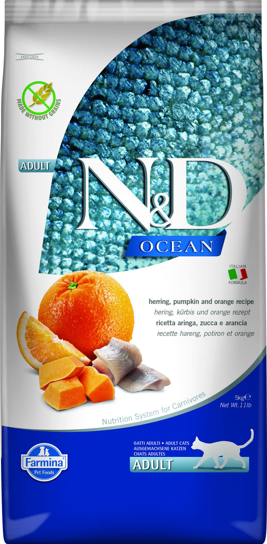 N&D Cat Ocean Herring & Orange Adult 5kg
