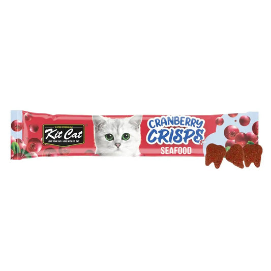 Kit Cat Cranberry Crisps Seafood Cat Treats 20g