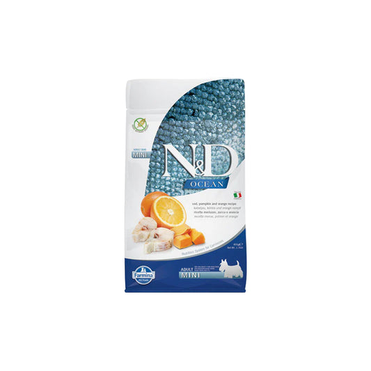 N&D Dog Ocean Pumpkin Codfish & Orange Adult Mini 800g