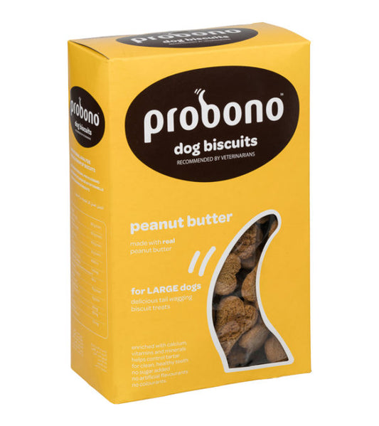 Probono Peanut Butter Large Dog Biscuits 1kg