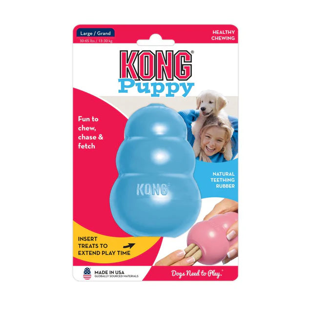 Kong puppy toy blue L