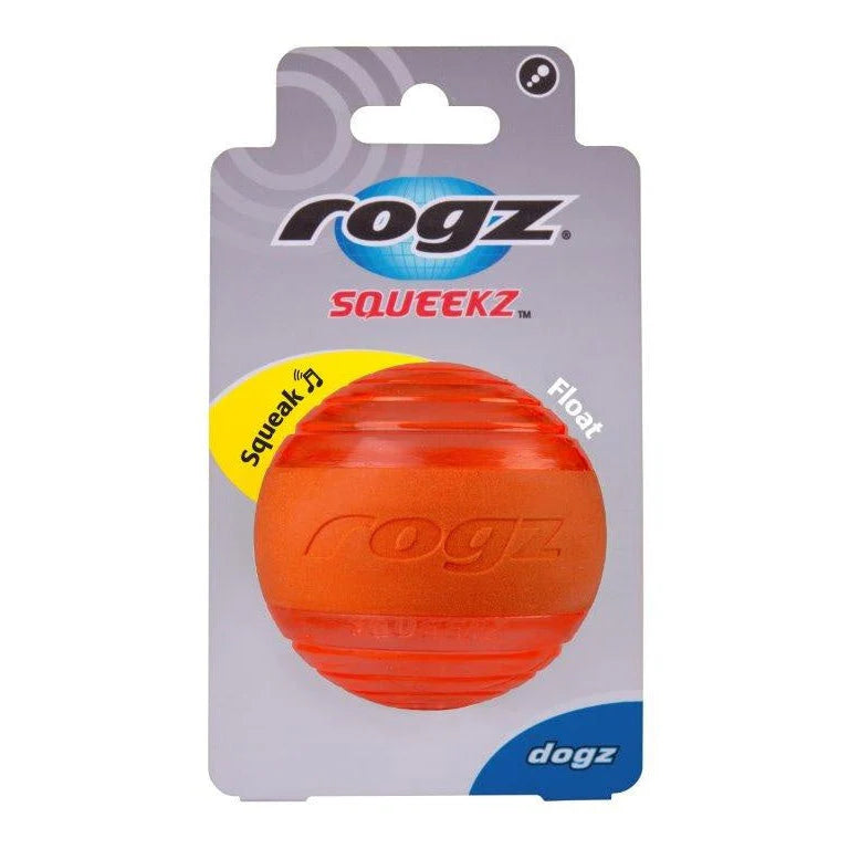 Rogz Squeekz Ball Medium orange