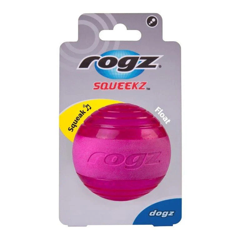 Rogz Squeekz Ball Medium pink