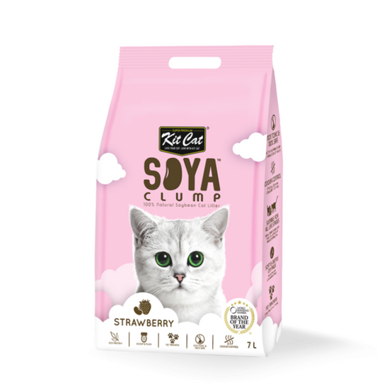Kit cat soya clumping litter 7L strawberry