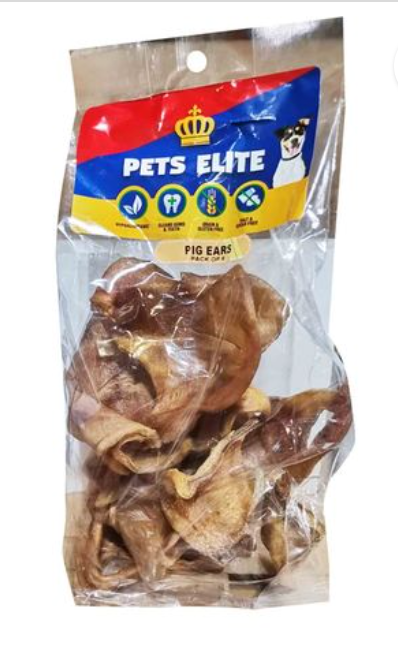 Pets elite pigs ears pack of 5