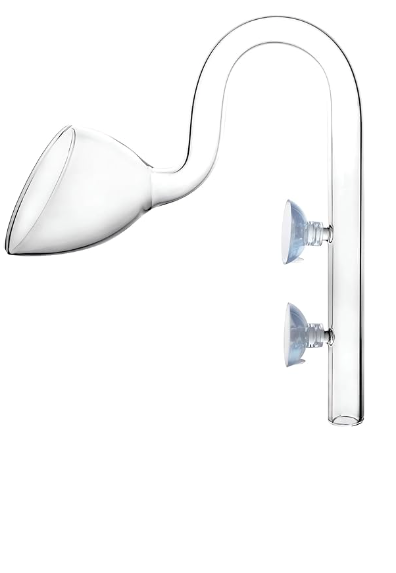 17mm glass lilly pipe (outflow)