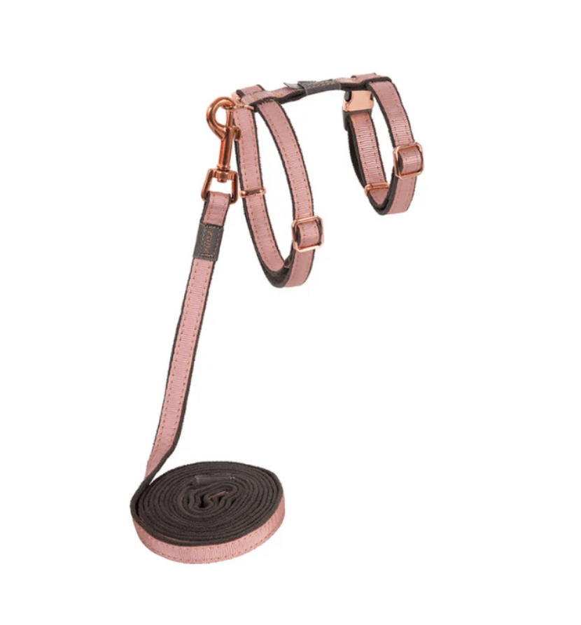 Rogz cat harness small pink blush