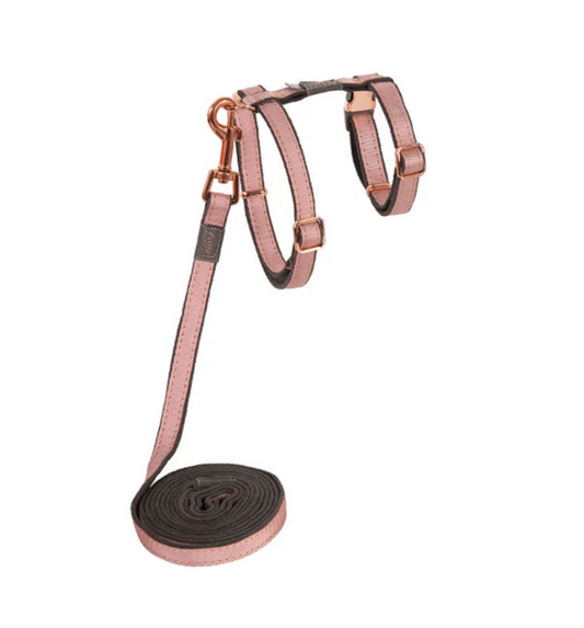 Rogz cat harness small pink blush