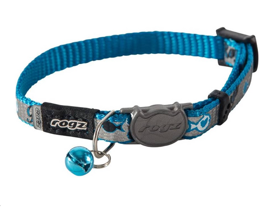 Rogz cat collar reflectocat small blue