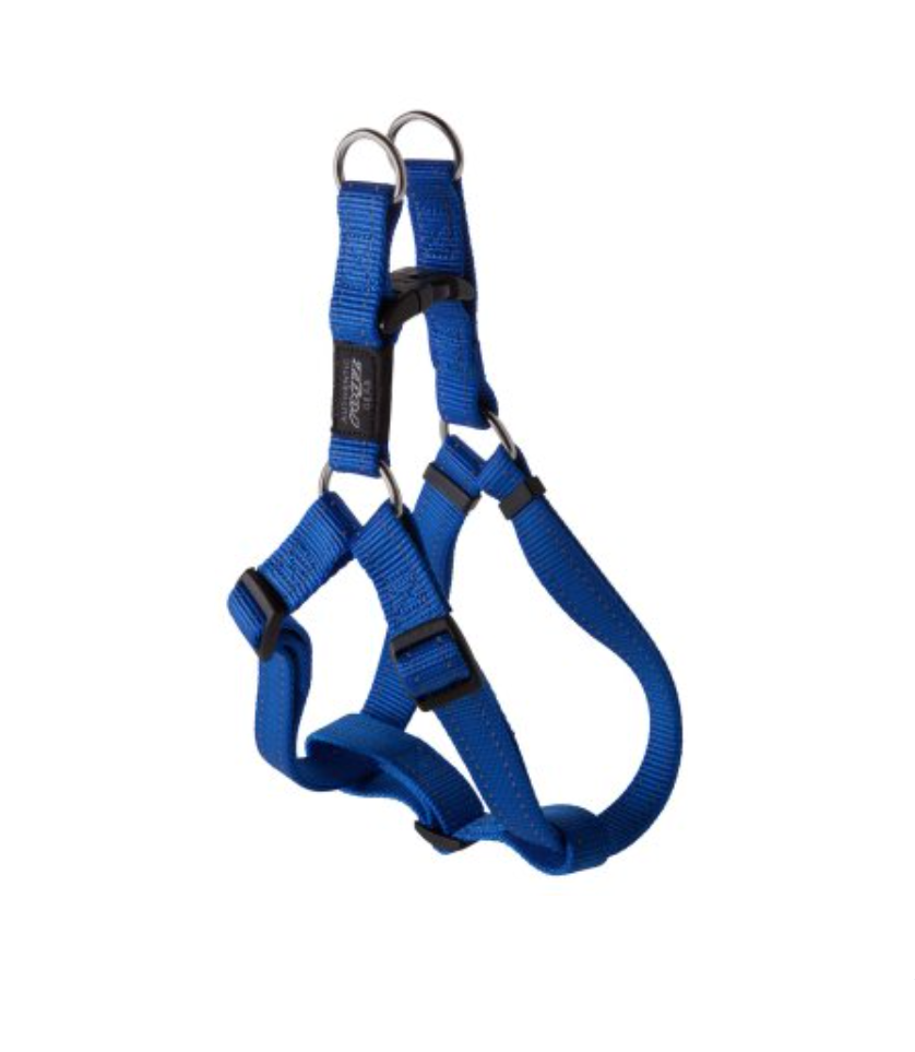Rogz step in harness L blue
