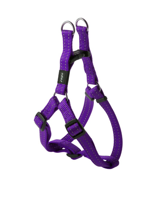 Rogz step in harness purple MED