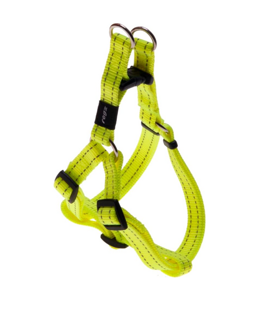 Rogz step in harness dayglo M
