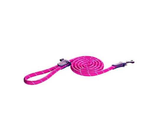 Rogz classic rope lead pink L
