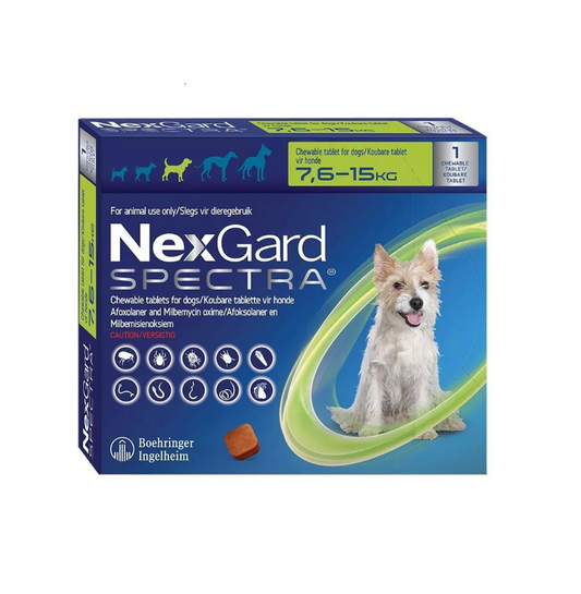 Nexgard Spectra Chewable Tablet - 7.6 - 15 kg 1pck