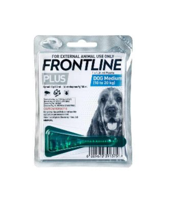 Frontline Plus Medium Dog Tick & Flea Treatment - 10-20kg