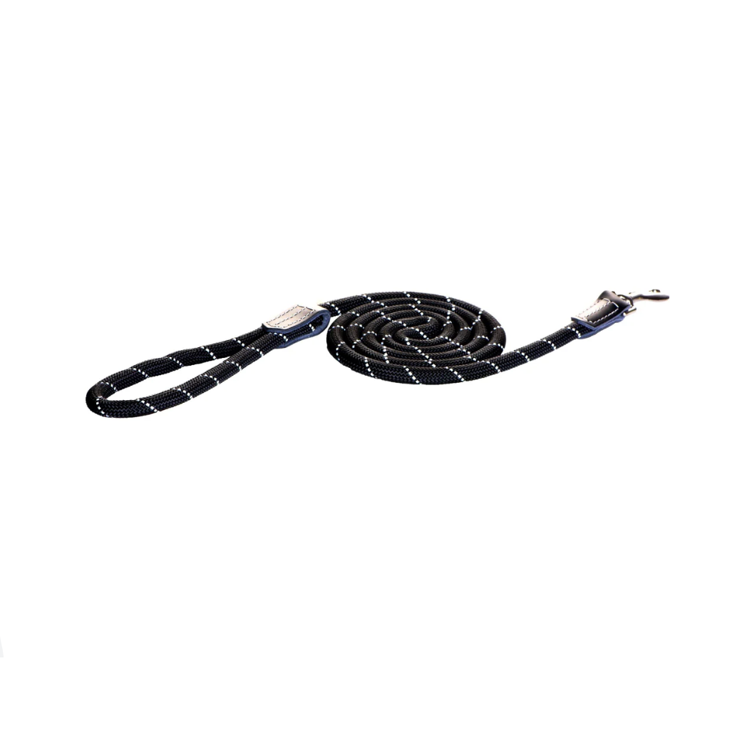 Classic rope lead black L
