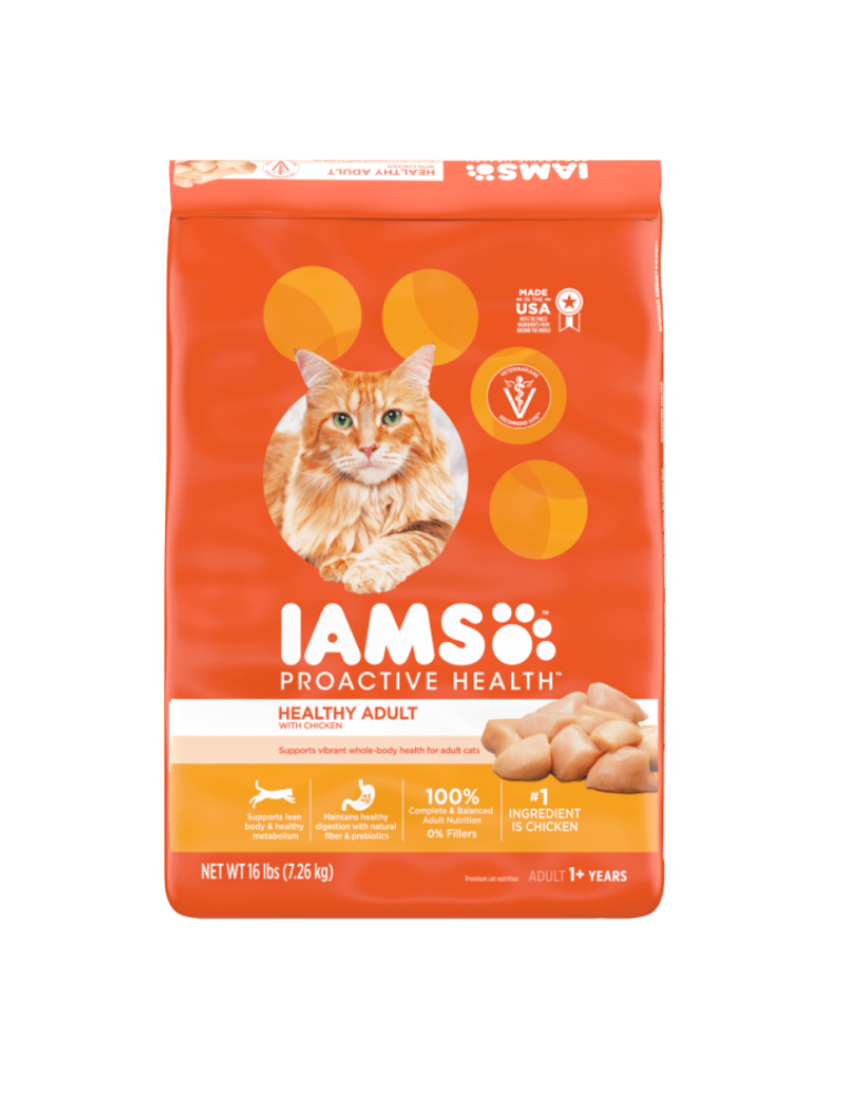 Iams Healthy Adult Original with Chicken Cat Food 3kg